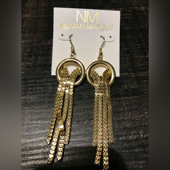 Gorgeous Gold Dangle Earrings Neiman Marcus - Picture 5 of 5
